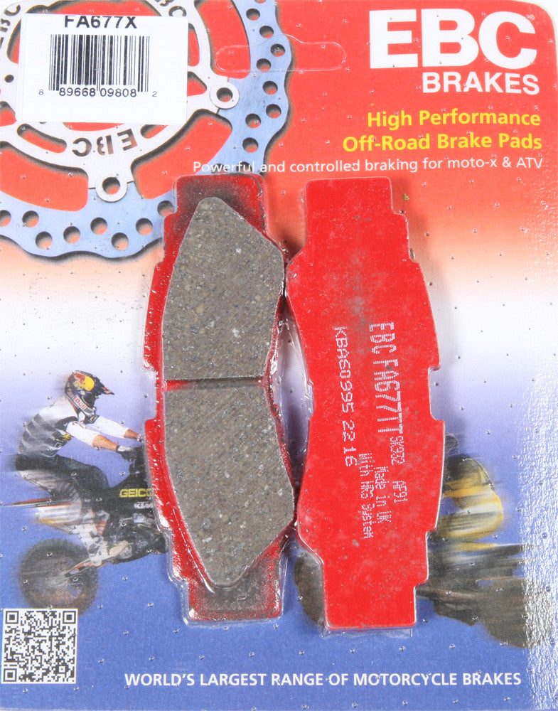 EBC BRAKE PADS REAR FA677X-atv motorcycle utv parts accessories gear helmets jackets gloves pantsAll Terrain Depot