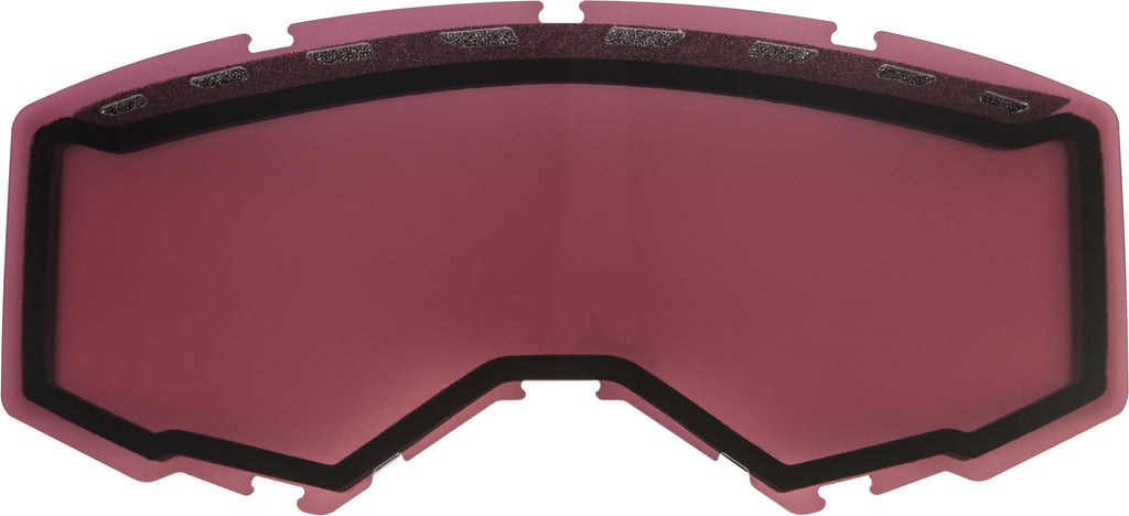 FLY RACING DUAL LENS WITH VENTS ADULT SILVER MIRROR/ROSE FLB-039