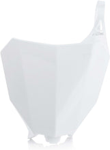 Load image into Gallery viewer, ACERBIS FRONT NUMBER PLATE WHITE 2630680002