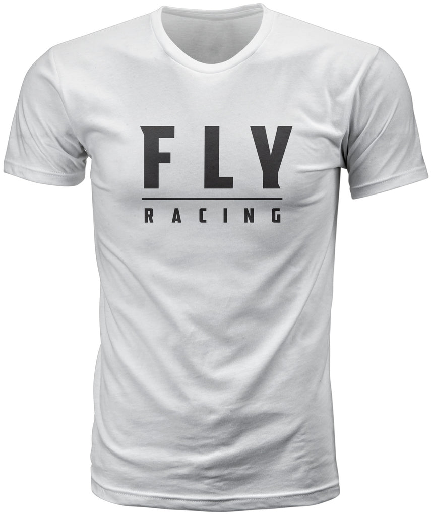 FLY RACING FLY LOGO TEE WHITE LG 352-1245L