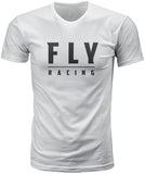 FLY RACING FLY LOGO TEE WHITE LG 352-1245L