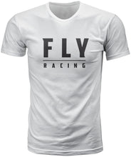 Load image into Gallery viewer, FLY RACING FLY LOGO TEE WHITE SM 352-1245S