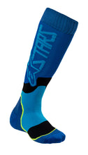 Load image into Gallery viewer, ALPINESTARS MX PLUS-2 SOCKS BLUE/CYAN YOUTH 4741920-707-YOUTH