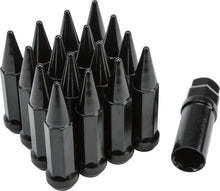Load image into Gallery viewer, SEDONA SPIKE LUG NUT 12MMX1.50 60' BLACK TAPERED W/KEY ALUG-SB-20BX