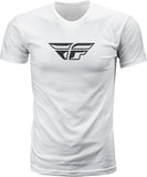 FLY RACING FLY F-WING TEE WHITE LG 352-0614L