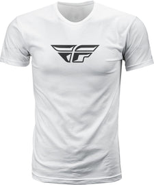 FLY RACING FLY F-WING TEE WHITE MD 352-0614M-atv motorcycle utv parts accessories gear helmets jackets gloves pantsAll Terrain Depot