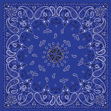 ZAN BANDANNA NAVY PAISLEY B002