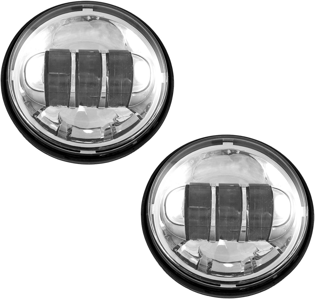 CYRON PASSING LAMPS 4.5" CHROME HARLEY ABIG4.5-A6KC