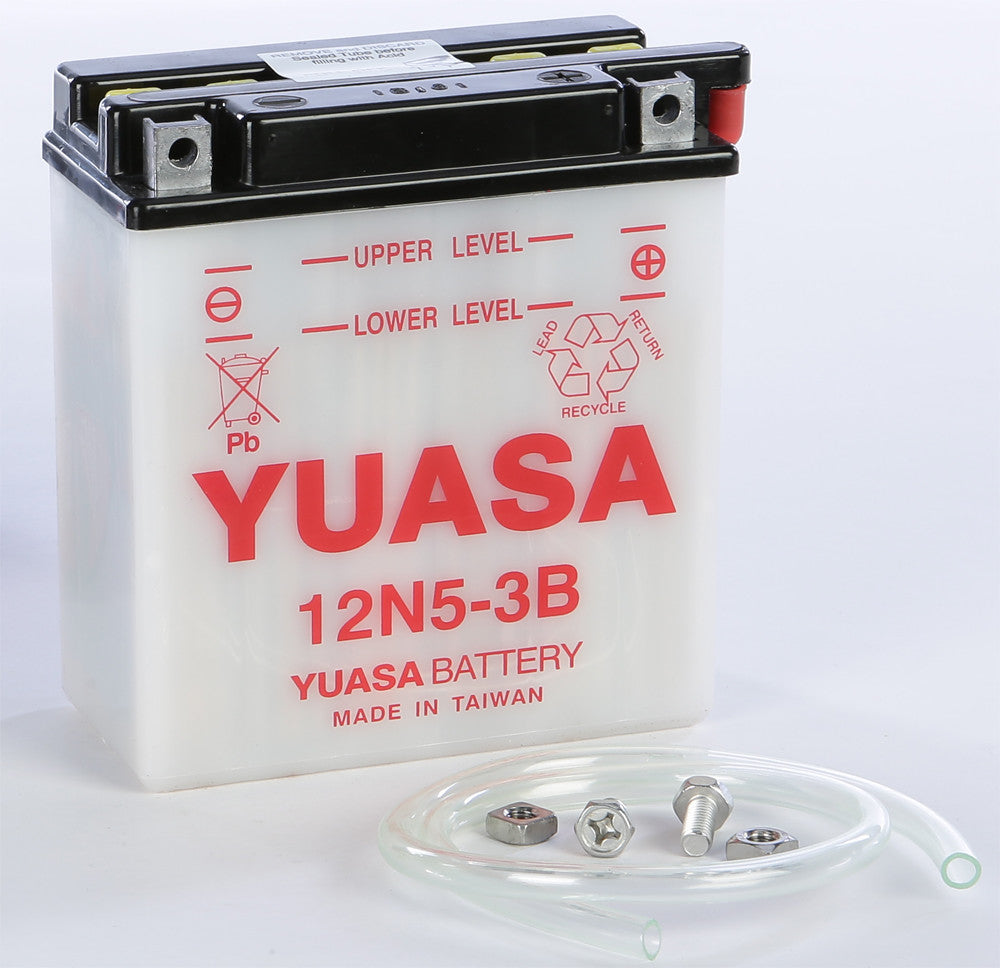 YUASA BATTERY 12N5-3B CONVENTIONAL YUAM2253B-atv motorcycle utv parts accessories gear helmets jackets gloves pantsAll Terrain Depot