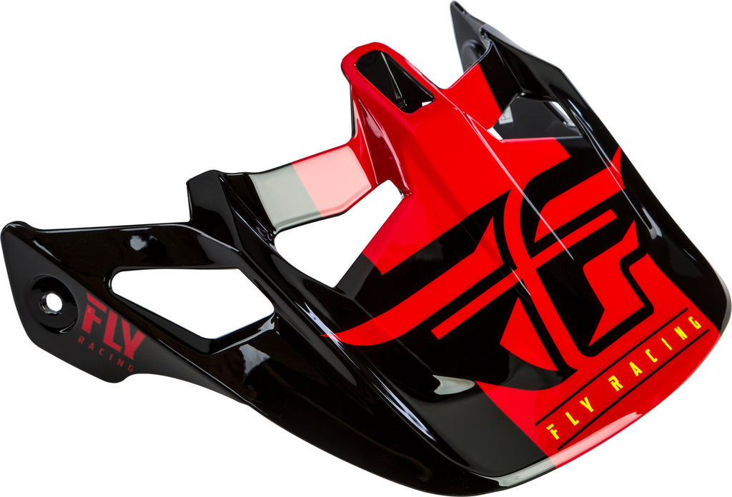 FLY RACING WERX IMPRINT VISOR BLACK/RED FL04-08-VISOR