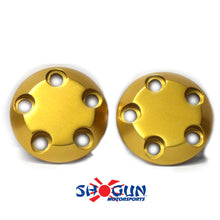 Load image into Gallery viewer, SHOGUN FRAME SLIDERS END CARBON GOLD 710-0903