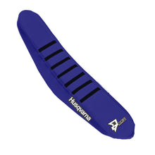 Load image into Gallery viewer, D'COR SEAT COVER NAVY BLUE/BLACK W/RIBS 30-70-414