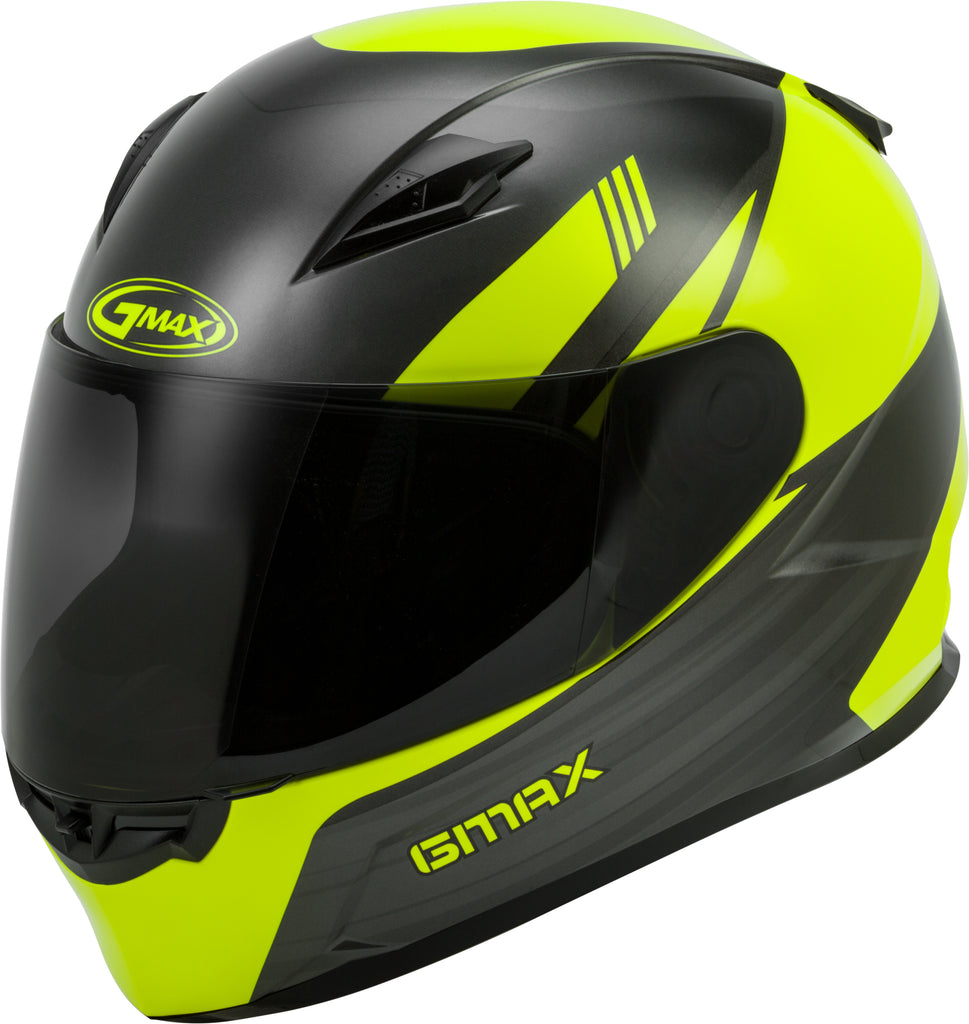 GMAX FF-49 FULL-FACE DEFLECT HELMET HI-VIS/GREY 3X G1494529
