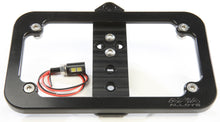 Load image into Gallery viewer, AXIA LIGHTED LICENSE PLATE FRAME 1 CLAMP MOUNT NEEDED MODLP-BK