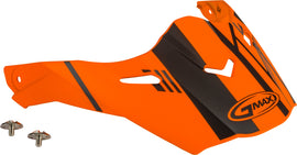 GMAX VISOR W/SCREWS EPIC MATTE NEON ORANGE/BLACK AT-21S G021066