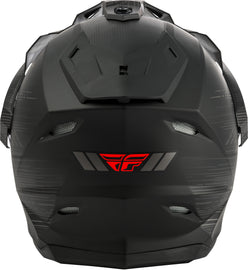 FLY RACING TREKKER QUANTUM HELMET MATTE BLACK/GREY/RED LG 73-7017L