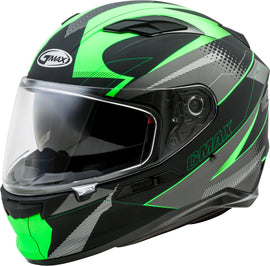 GMAX FF-98 FULL-FACE APEX HELMET MATTE BLACK/NEON GREEN XS G1981673