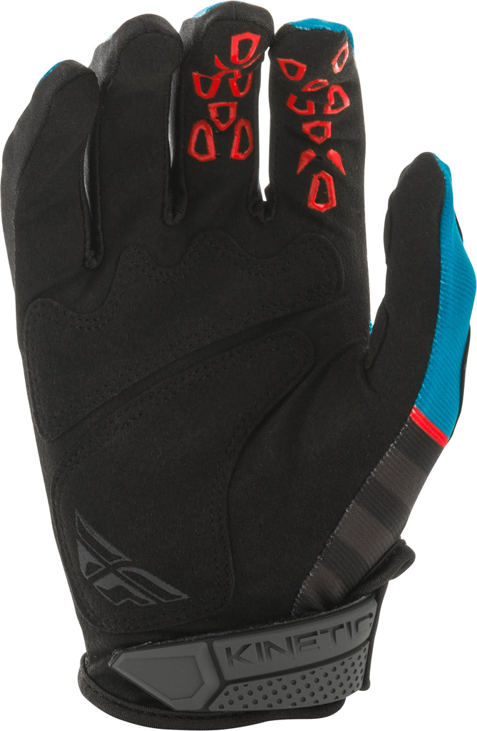 FLY RACING KINETIC K120 GLOVES BLUE/BLACK/RED SZ 13 373-41913