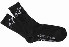 Load image into Gallery viewer, ALPINESTARS CREW SOCKS BLACK LG BLACK LG 1037-94222-10A-L