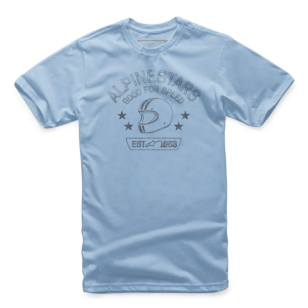 ALPINESTARS YOUTH SCHOOL TEE CAROLINA BLUE SM 3038-72012-720-S