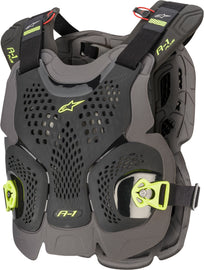 ALPINESTARS A-1 PLUS CHEST PROTECTOR BLK/ANTH/FLUO YLW MD/LG 6700120-1155-M/L