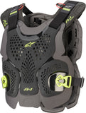 ALPINESTARS A-1 PLUS CHEST PROTECTOR BLK/ANTH/FLUO YLW XL/2X 6700120-1155-XXL