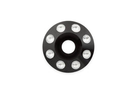 BAGGERNATION AXLE W/DOMINO CAPS BLACK 08-UP 25MM YAXLE-08-DM-B