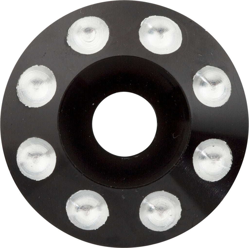 BAGGERNATION AXLE W/DOMINO CAPS BLACK 00-07 FLT YAXLE-07-DM-B