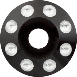 BAGGERNATION AXLE W/DOMINO CAPS BLACK 00-07 FLT YAXLE-07-DM-B