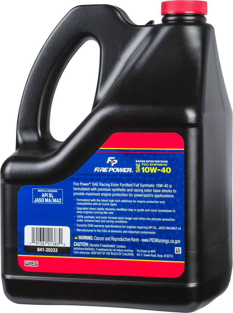 FIRE POWER SYNTHETIC 4-STROKE OIL W/ESTER 10W-40 GAL 4/CASE 196985