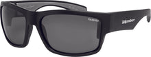 Load image into Gallery viewer, BOMBER TIGER BOMB EYEWEAR MATTE BLACK W/SMOKE POLARIZED LENS TR111