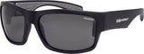 BOMBER TIGER BOMB EYEWEAR MATTE BLACK W/SMOKE POLARIZED LENS TR111