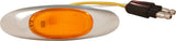 GROTE MICRONOVA OVAL LED AMBER W/CHROME BEZEL 47953