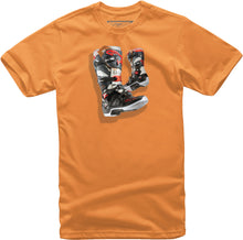 Load image into Gallery viewer, ALPINESTARS YOUTH TECH 7 BOOT TEE ORANGE LG 3019-72008-40-L