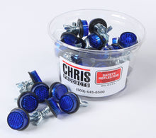 Load image into Gallery viewer, CHRIS PRODUCTS MINI-REFLECTORS BLUE 40/PK CH40B