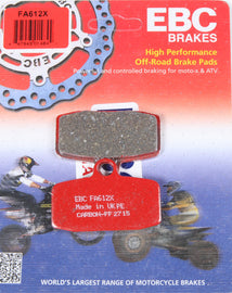EBC BRAKE PADS FA612X-atv motorcycle utv parts accessories gear helmets jackets gloves pantsAll Terrain Depot