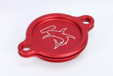 HAMMERHEAD OIL FILTER COVER KX250F 04-15 RED 60-0342-00-10