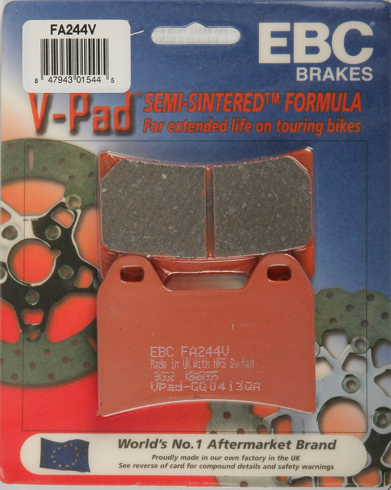 EBC BRAKE PADS V-SERIES FA244V-atv motorcycle utv parts accessories gear helmets jackets gloves pantsAll Terrain Depot