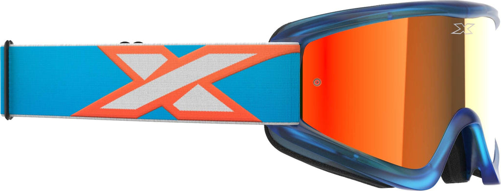 EKS BRAND FLATOUT CYAN/FLO ORANGE/WHITE RED MIRROR 067-60380