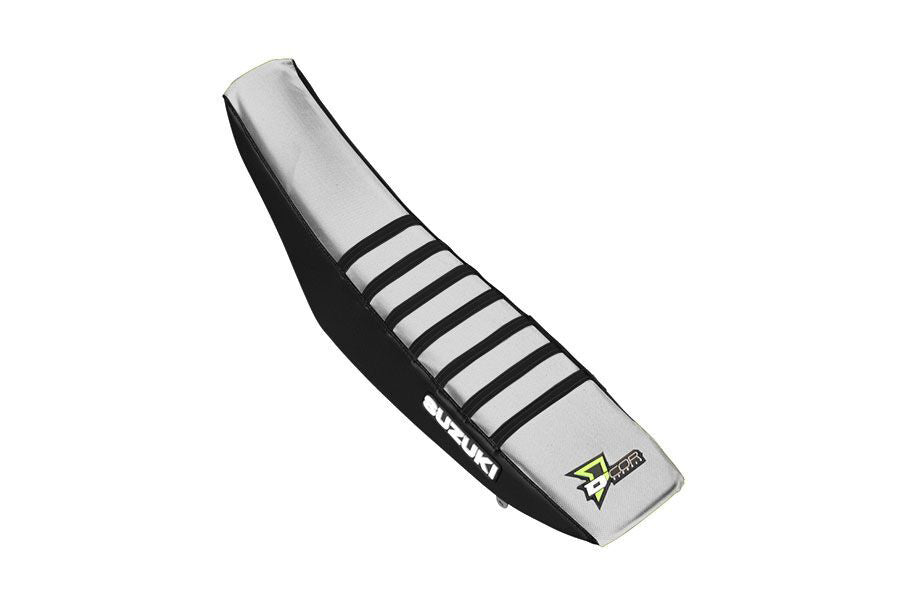 D'COR SEAT COVER BLACK/WHITE W/RIBS 30-40-455