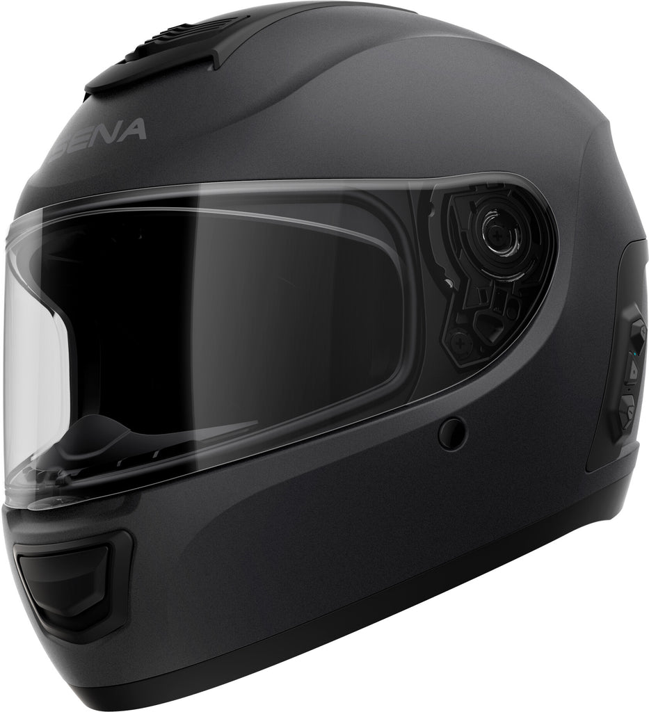 SENA MOMENTUM EVO HELMET W/ MESH INTERCOM MATTE BLACK LG MOVM-MB00L1
