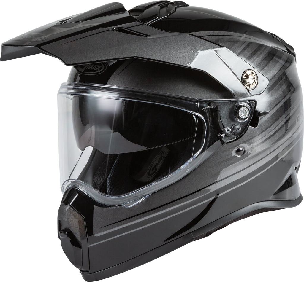 YOUTH AT-21Y ADVENTURE RALEY HELMET BLACK/GREY YS-atv motorcycle utv parts accessories gear helmets jackets gloves pantsAll Terrain Depot