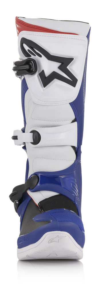 ALPINESTARS TECH 3 BOOTS BLUE/WHITE/RED SZ 10 2013018-723-10