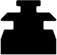 Load image into Gallery viewer, SP1 UHMW TUNNEL PROTECTOR 1"X15" 912-15-80DP