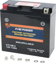 Load image into Gallery viewer, FIRE POWER BATTERY CT14B-4 SEALED FACTORY ACTIVATED CT14B-4-atv motorcycle utv parts accessories gear helmets jackets gloves pantsAll Terrain Depot