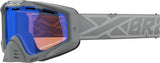 EKS BRAND SNOW X GREY/SILVER DUAL VENTED PERSIMMON BLUE MIRROR 067-10908
