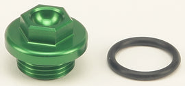 WORKS OIL FILLER PLUG GREEN 24-198