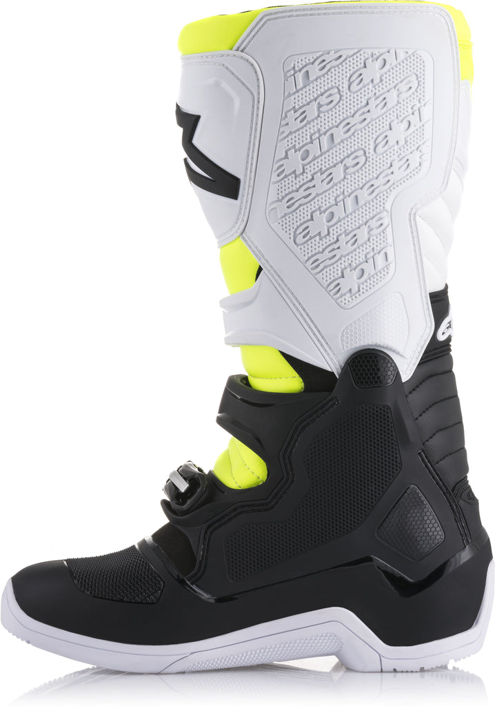 ALPINESTARS TECH 5 BOOTS BLACK/WHITE/YELLOW SZ 16 2015015-125-16