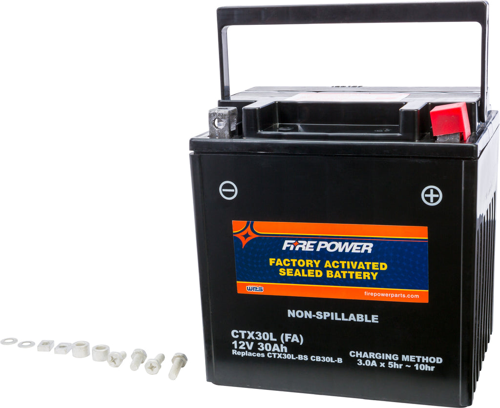 FIRE POWER BATTERY CTX30L SEALED FACTORY ACTIVATED CTX30L-BS(FA)-atv motorcycle utv parts accessories gear helmets jackets gloves pantsAll Terrain Depot