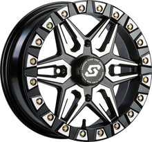 Load image into Gallery viewer, SEDONA SPLIT 6 BDLK WHEEL 15X6 4/137 5+1 (+38MM) BLACK/MACHINED A72M-56037+38S